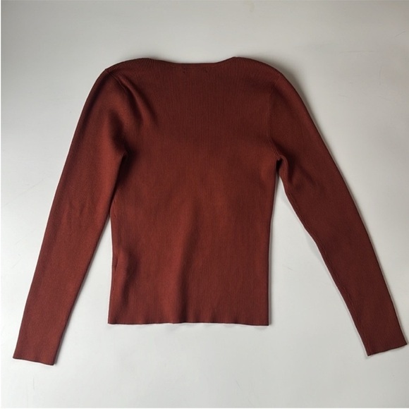 Madewell Wide Rib Sweater Knit Top - Picture 5 of 6